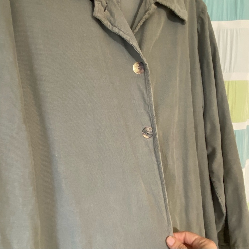 Bryn Walker Long Corduroy Jacket Gray Sz Small - Picture 4 of 10